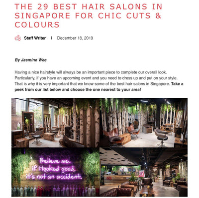 Best in Singapore - The 29 Best Hair Salons in SIngapore for Chic Cuts & Colours