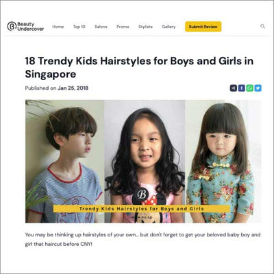 Beauty Undercover: 18 Trendy Kids Hairstyles for Boys and Girls in Singapore
